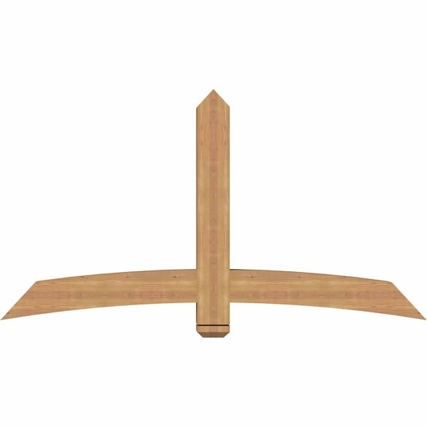 Ekena Millwork Bellingham Timber Gable Bracket, Western Red Cedar, 72"W x 39"H x 5 1/2"D x 5 1/2"F, 13/12 Pitch GBW072X39X0606BEL00SWR - main